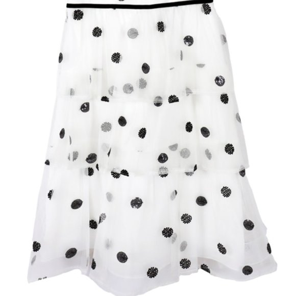 Marchesa Notte - Dotted Tiered Dress - Picture 2 of 5